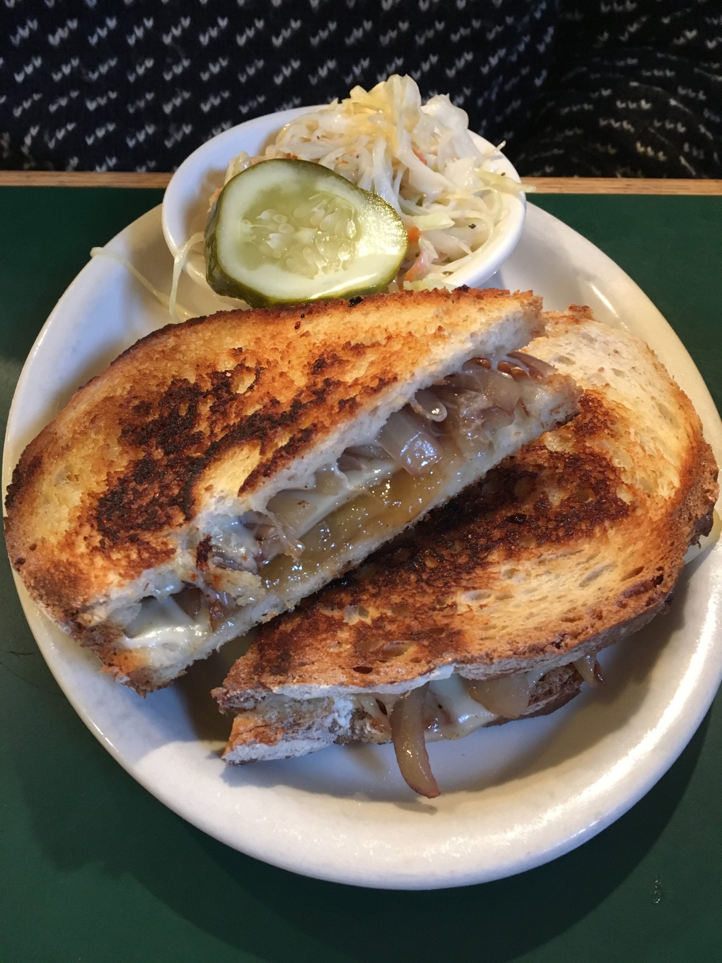 Ooh fancy! French Onion grilled cheese
