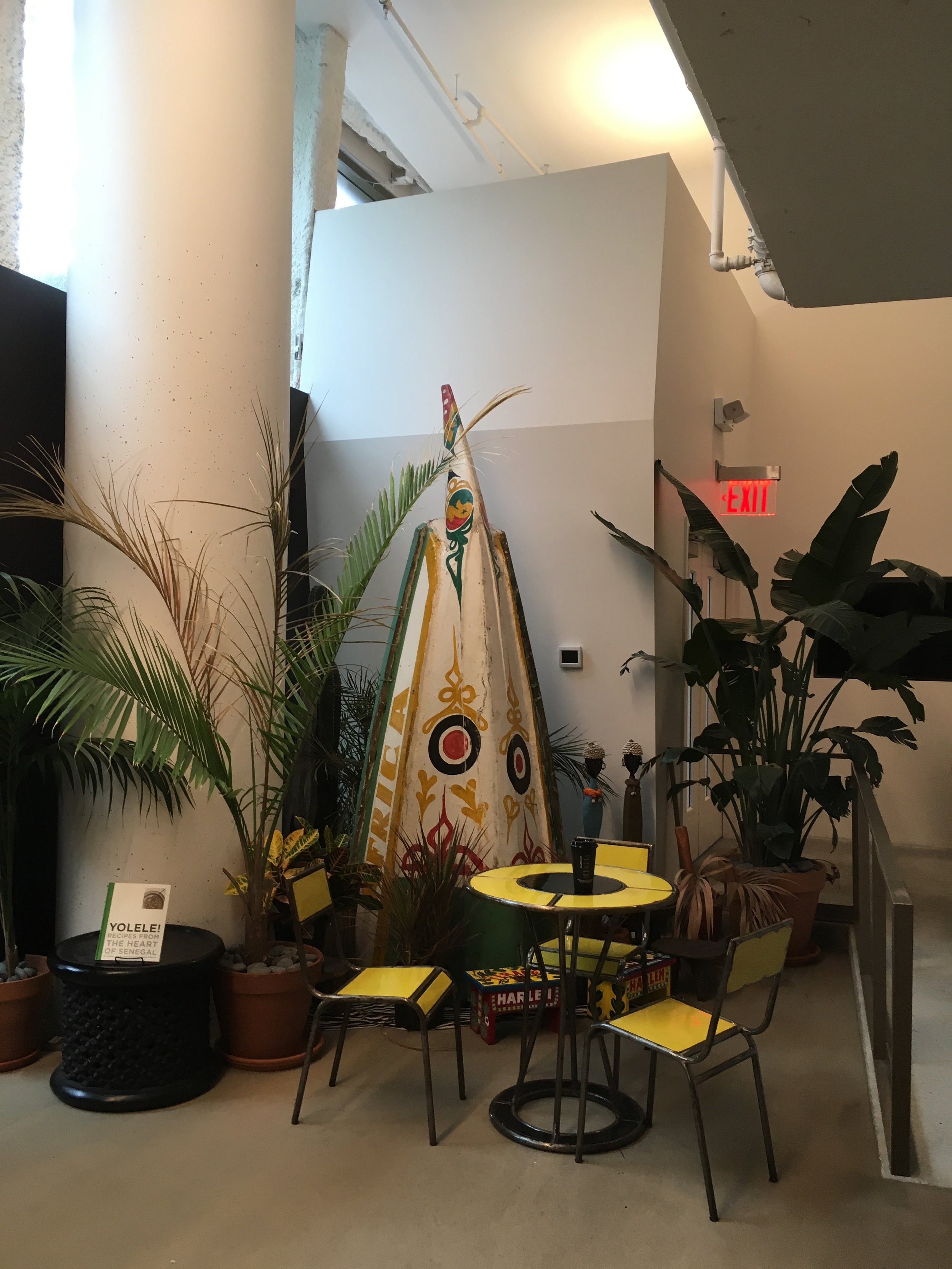 Imaginative seating and lush flora