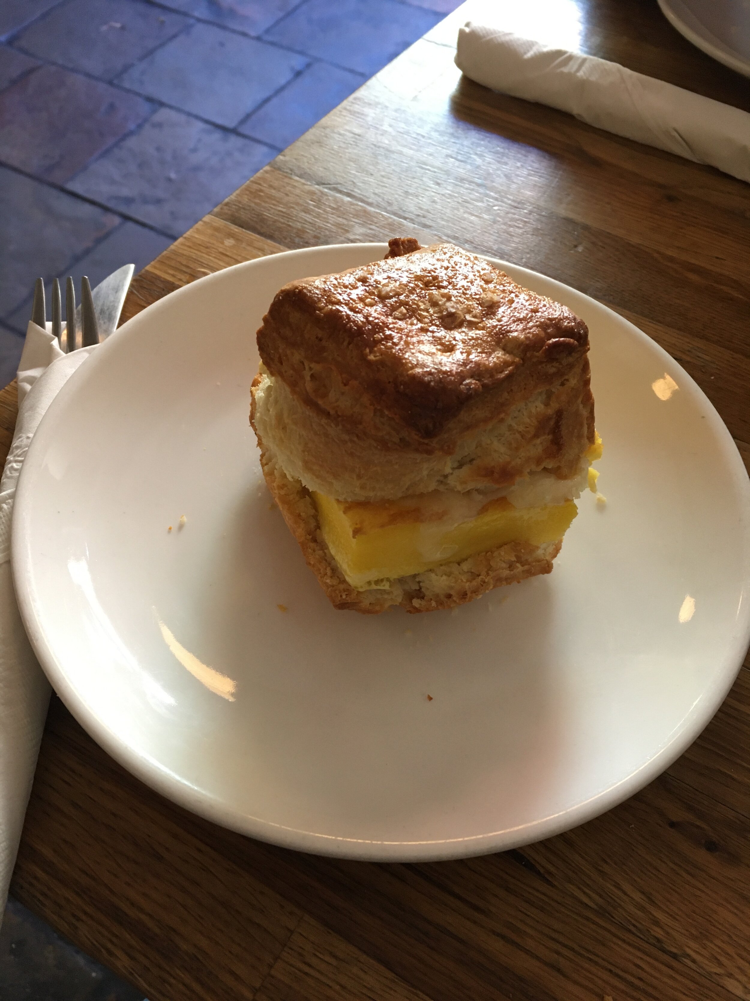 Cantine's Cheddar Egg Biscuit