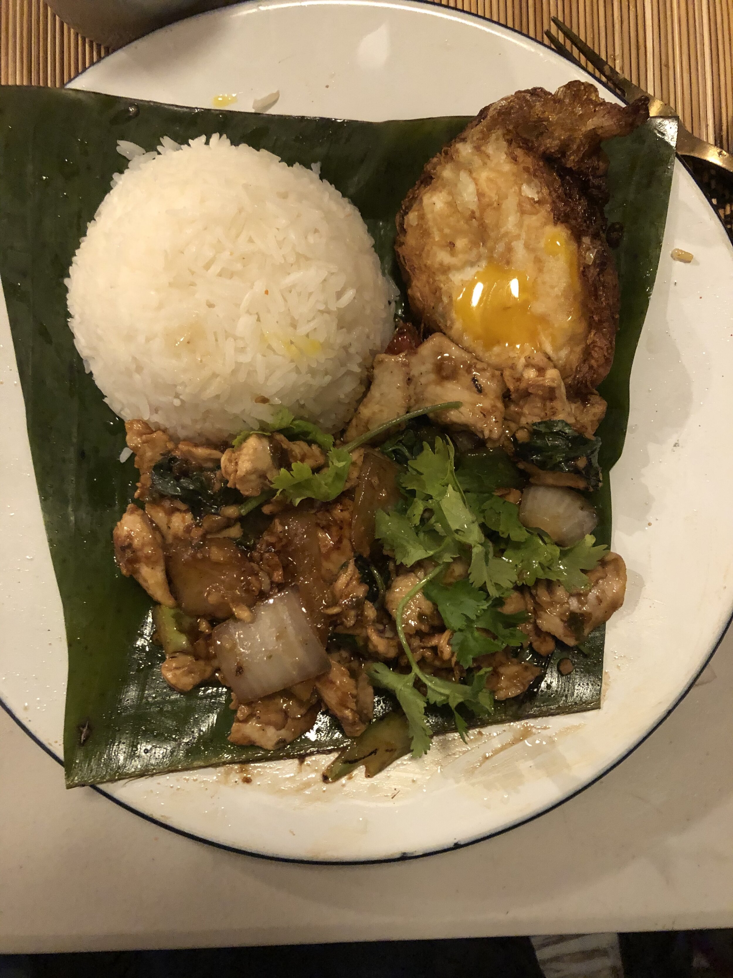 Thai Farm's Pad Krapow with Fried Egg