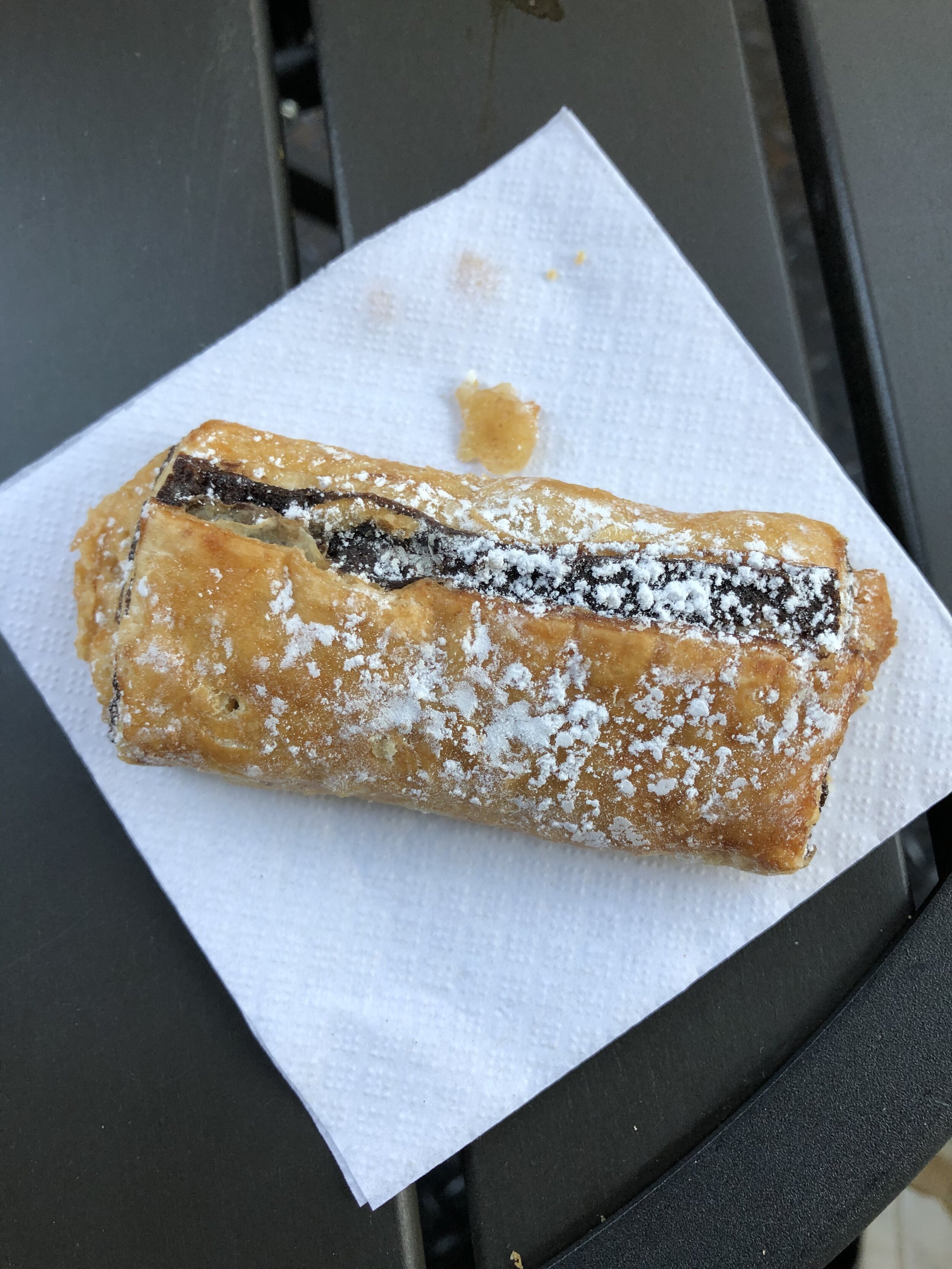 Chocolate/halva pan pastry ($1.95)