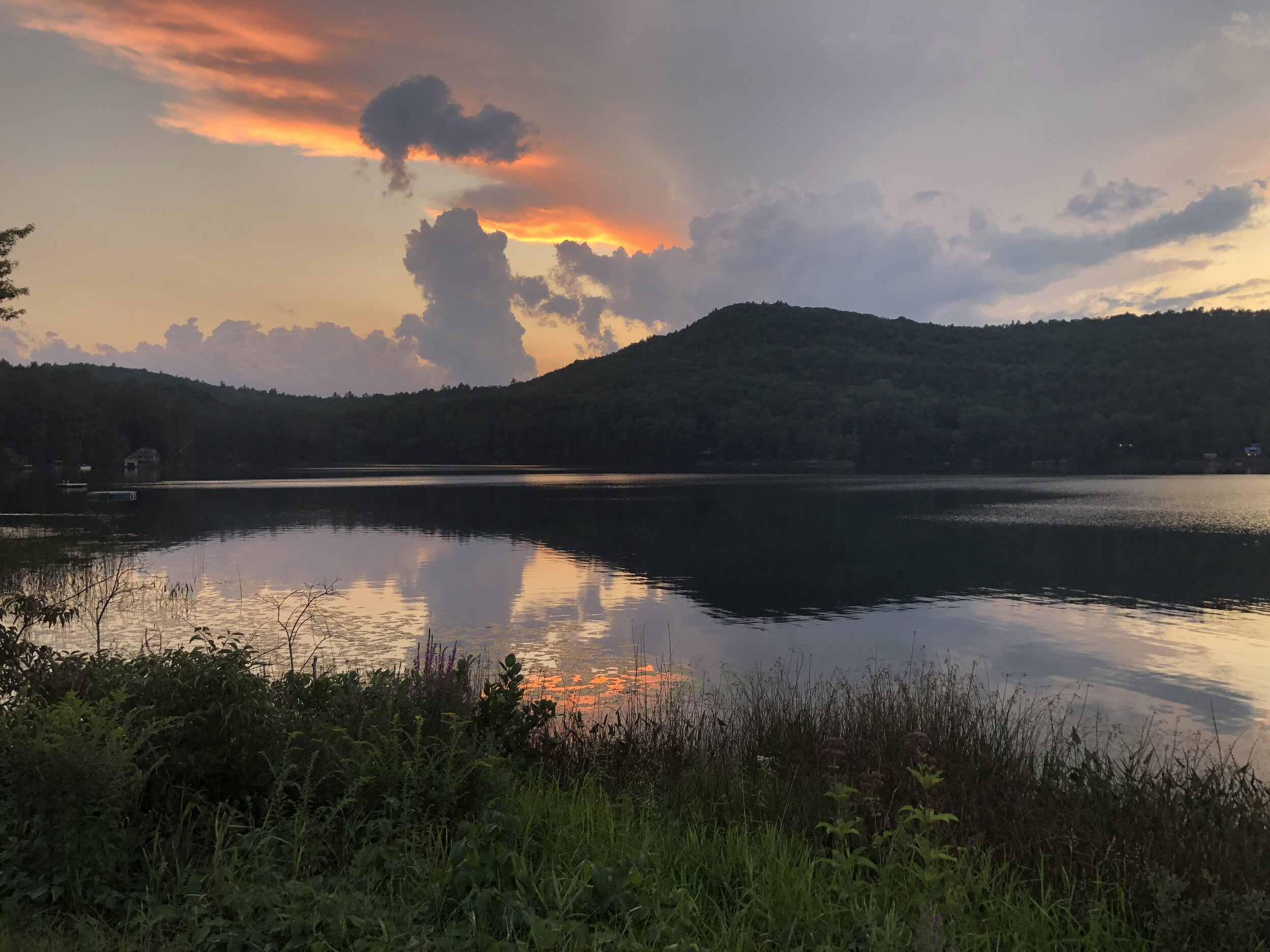 Sunset on Post Pond, Lyme NH