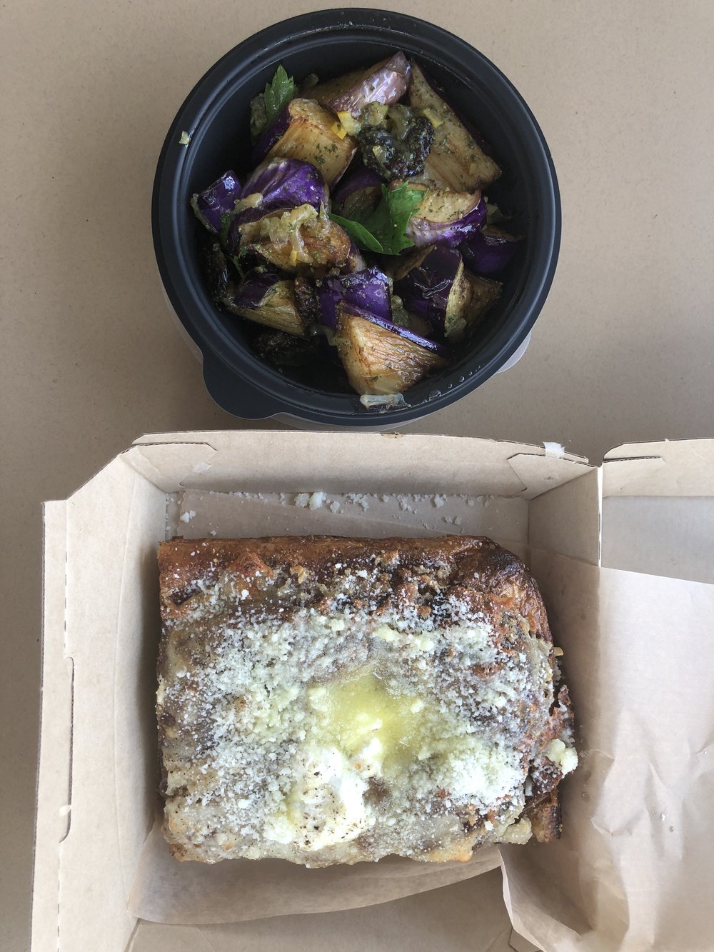 Eggplant salad from Shia ($4.00)