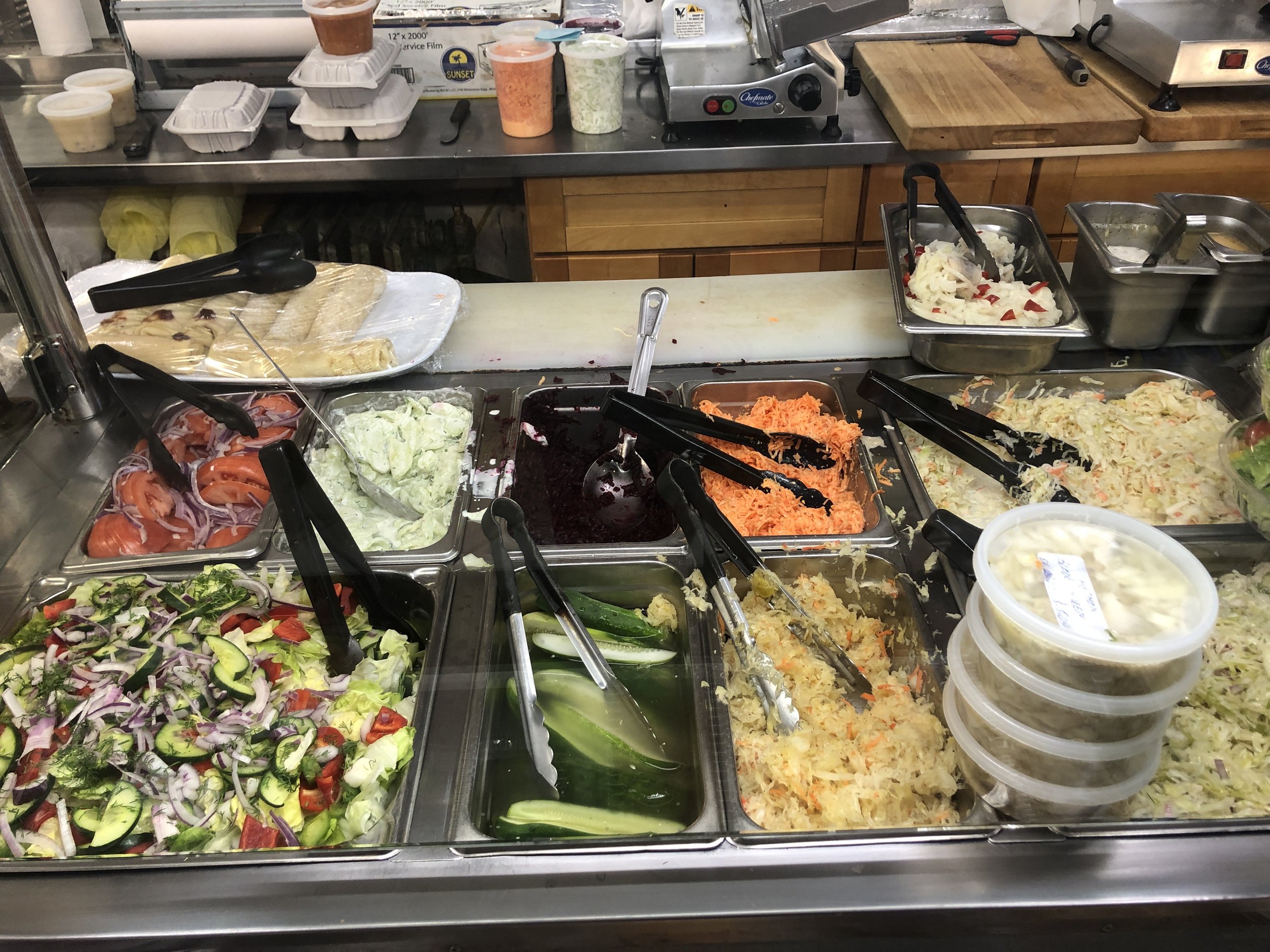 Polish salads at Hetman Fine Foods Deli