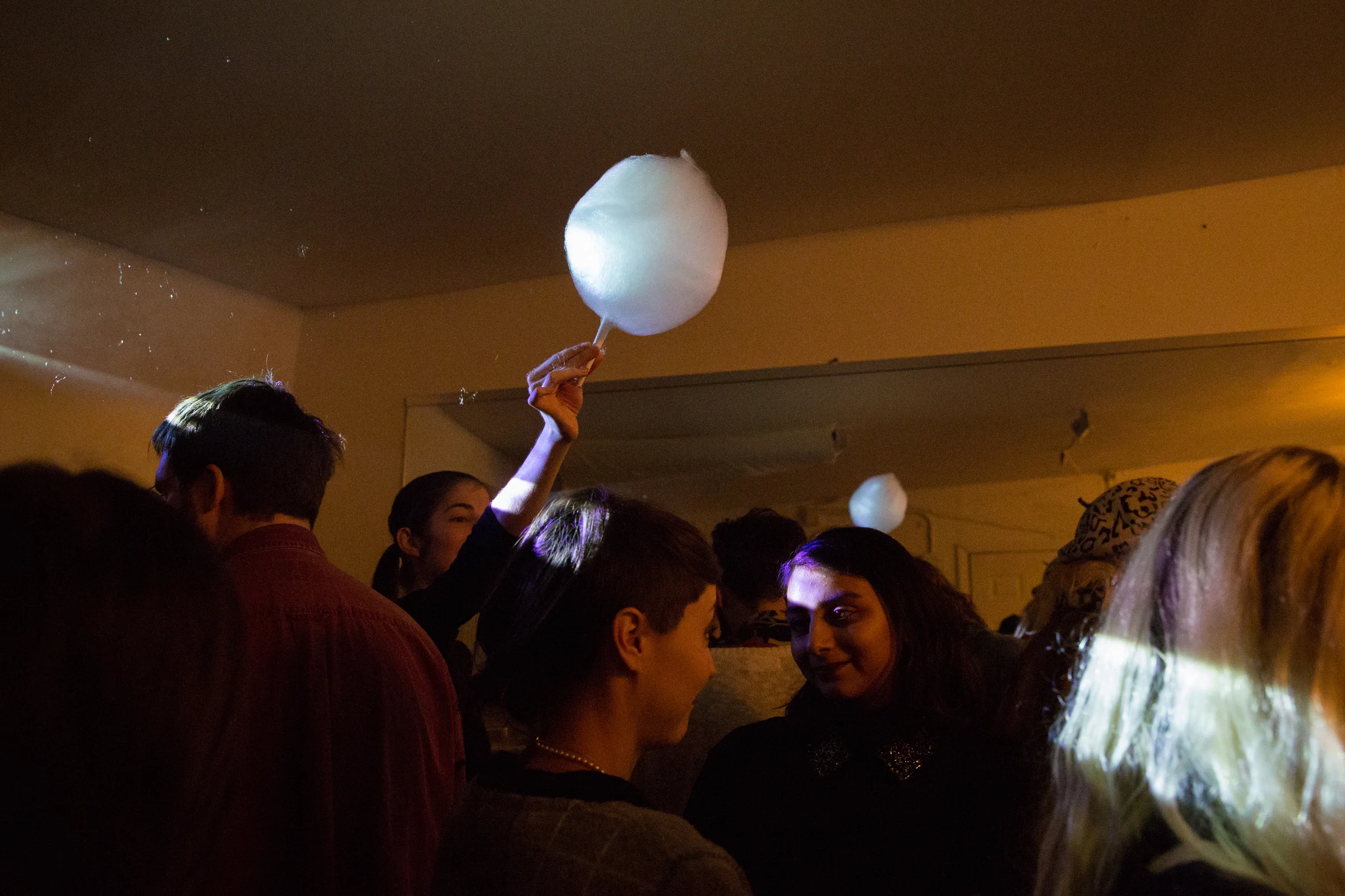 Chartreuse-flavored cotton candy at Otion Front Studio. Photo by Walter Wlodarcyzk