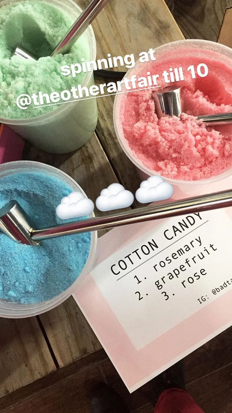 Cotton candy for The Other Art Fair