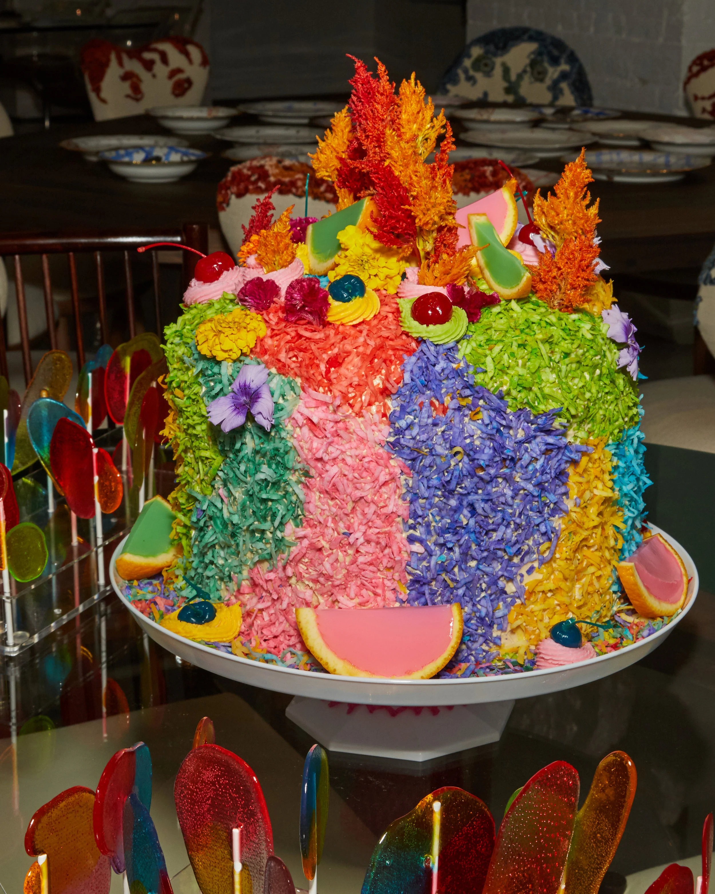 Piñata-inspired cake for an event at R & Company Gallery. Photo by Rosie McCobb.