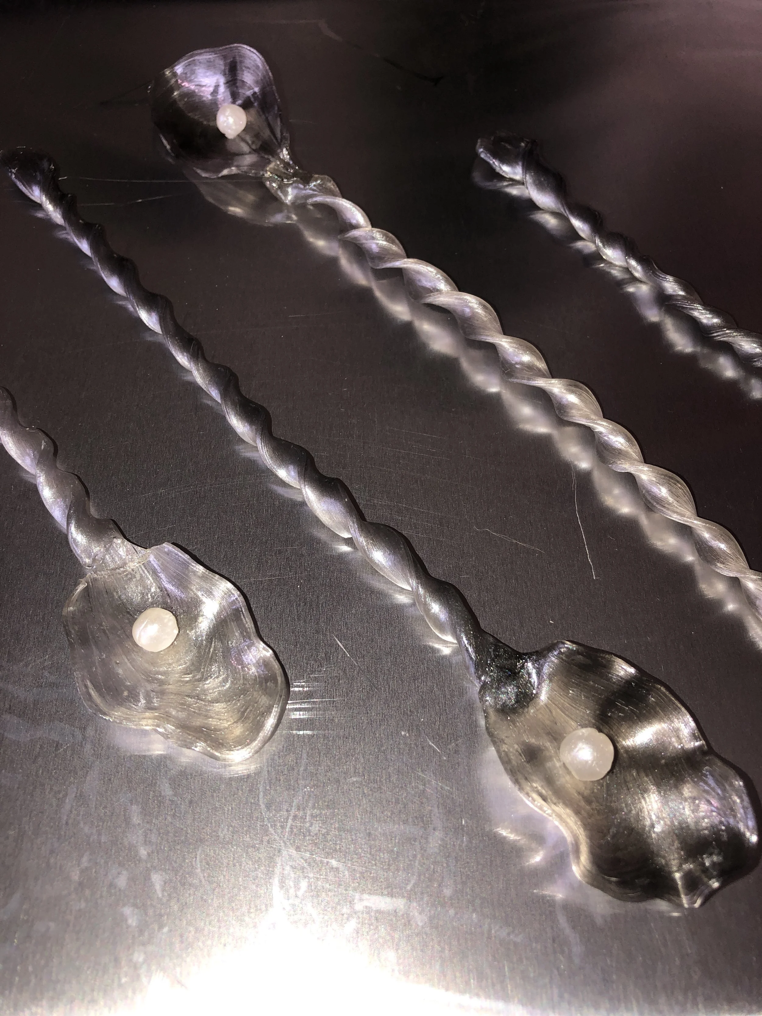 pulled sugar oyster spoons.JPG