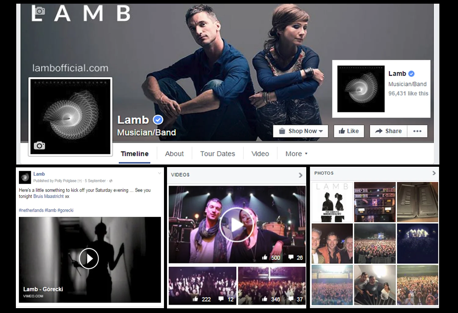 Social media management and advertising for Lamb .