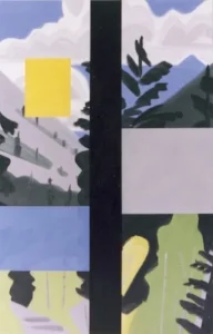 A Rustling in the Woods #4, 2003, oil on canvas, 84 x 54” 