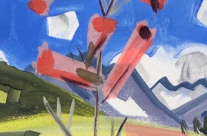 Flashe drawings from the studio