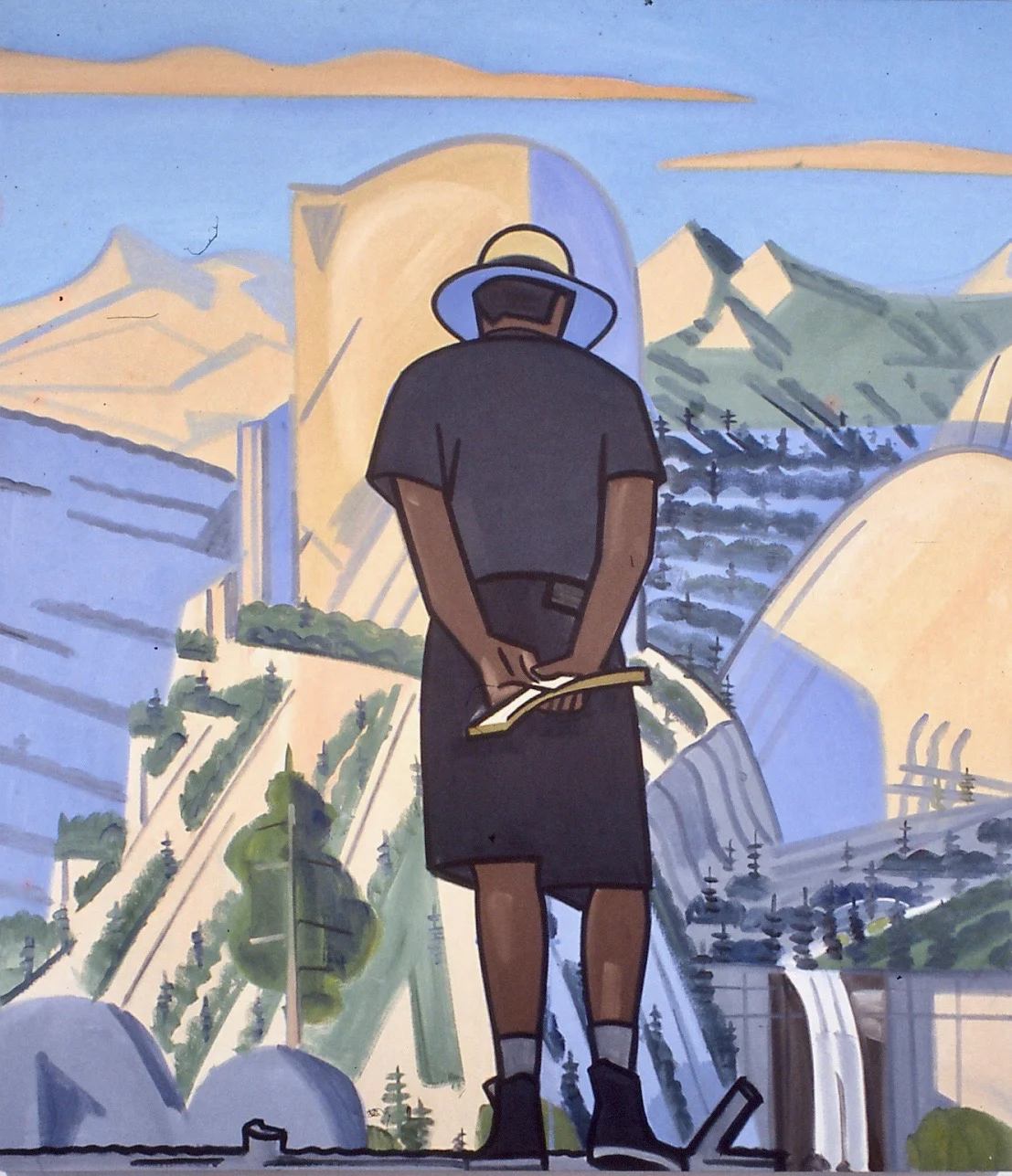 Book of Nature, The Rock, 1993, oil on canvas, 84 x 84"