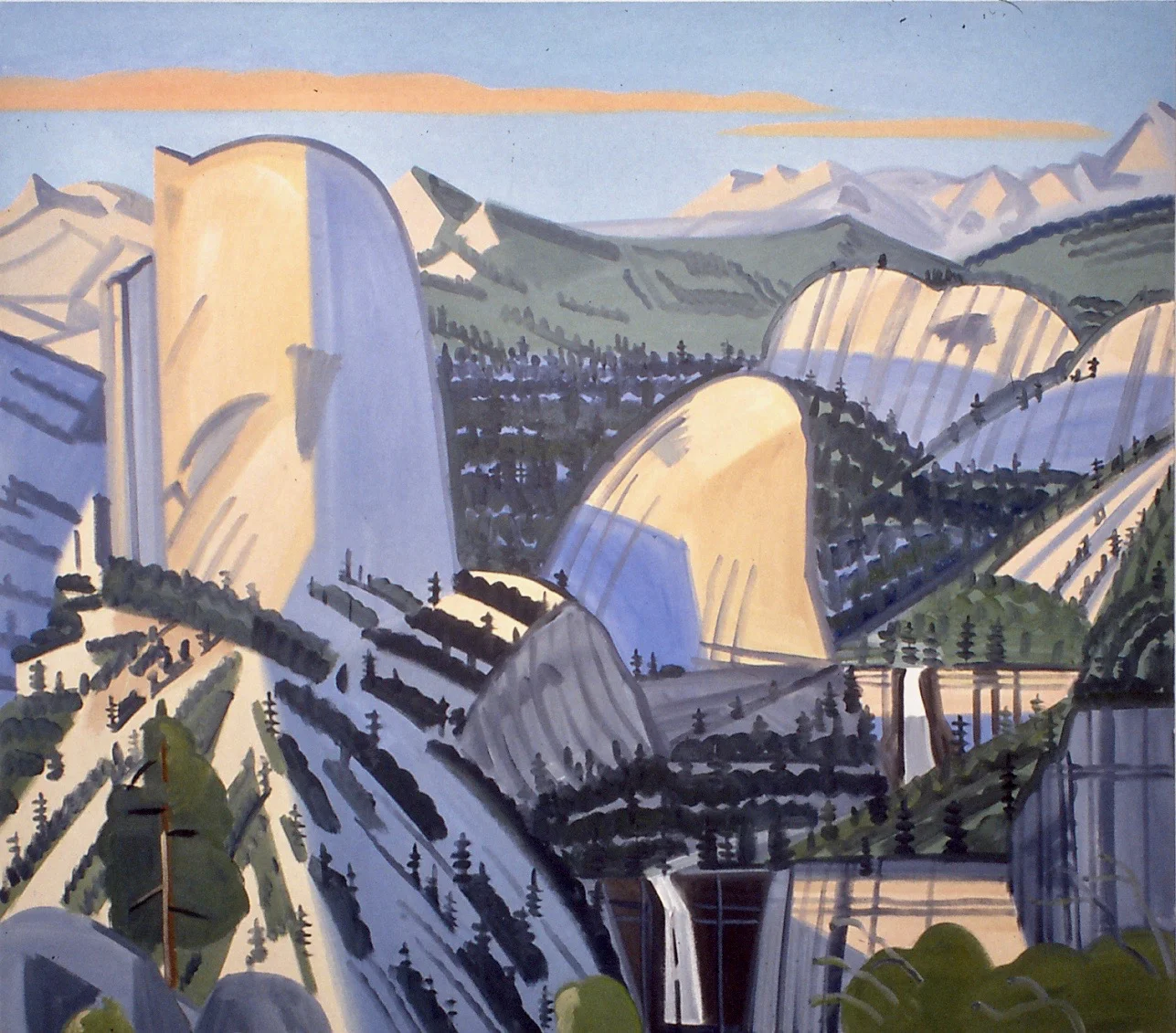 Sunset at Glacier Point, 1993, oil on canvas, 84”x96”