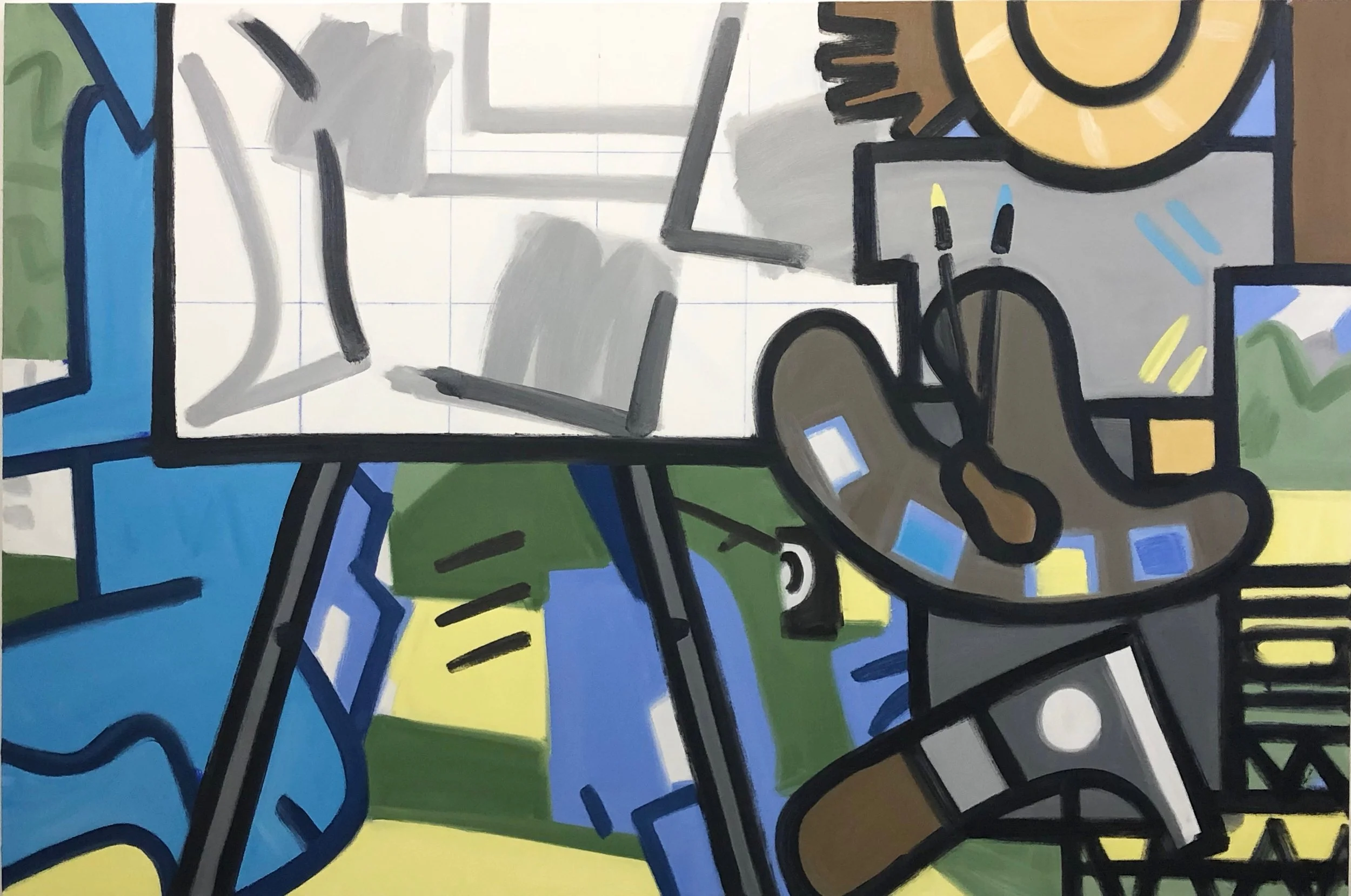 Artist and Model, 72 x 108", o-c, 201