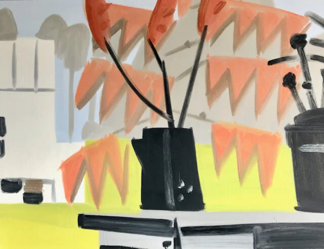 Autumn Sumac, 48 x 34”, o/c, 2019