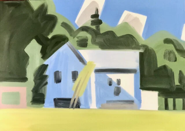 Summer Barn, 24 x 36", o/c, 2019