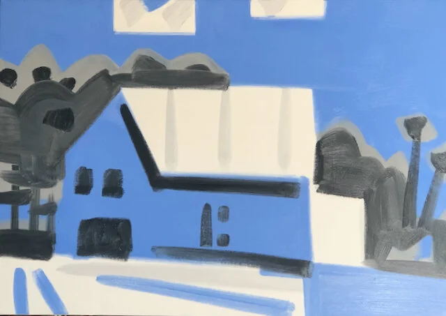 Winter Barn, 24 x 36", o/c, 2019