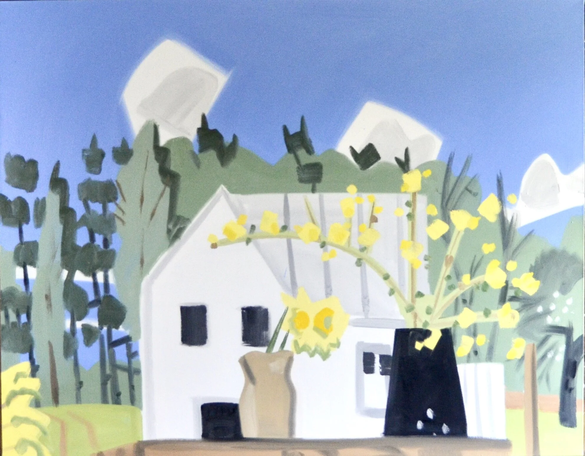 Canaan, Spring Forsythia #1, 66 x 84", o-c, 2019