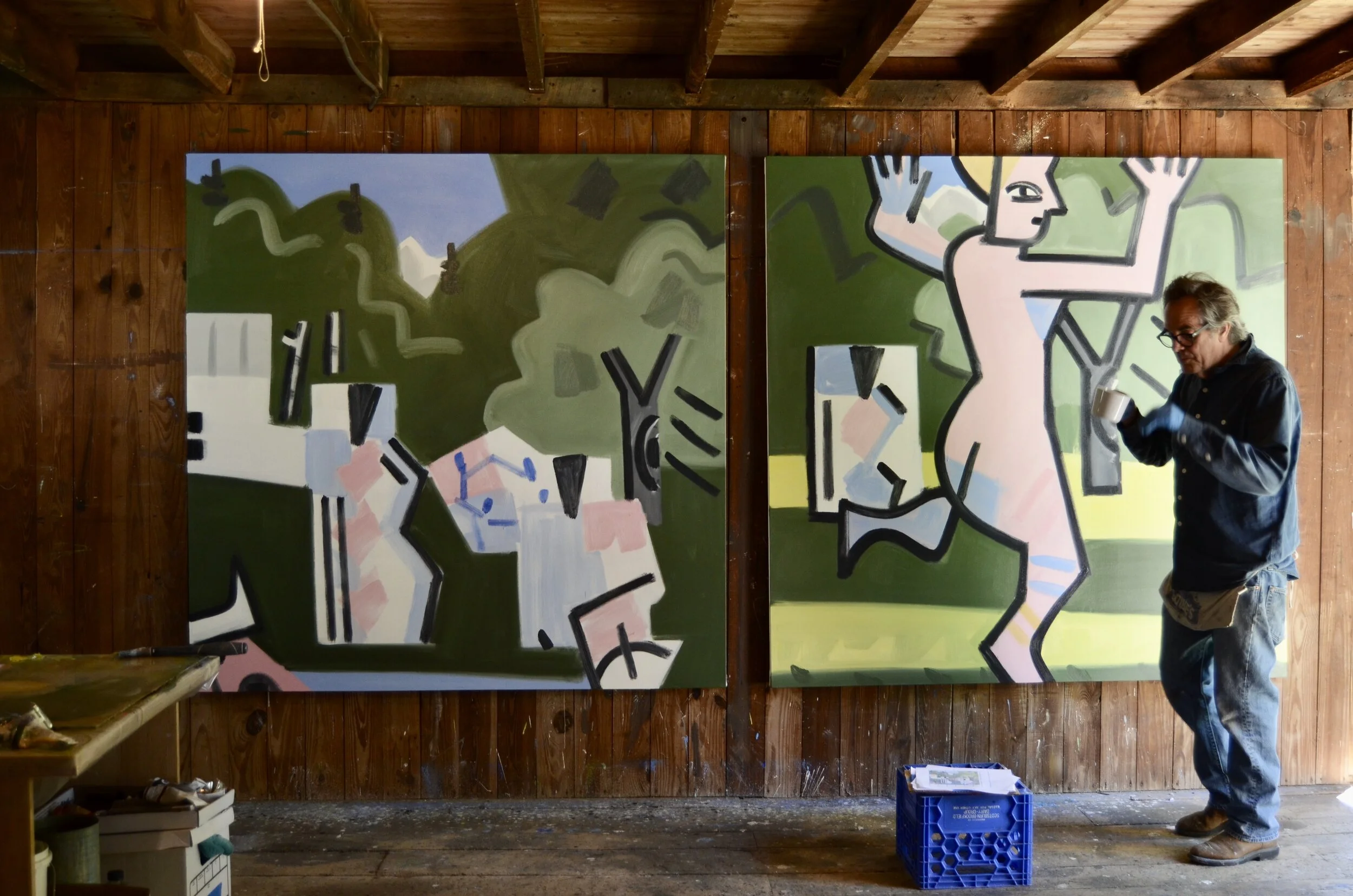 Studio Upstate NY, spring 2020