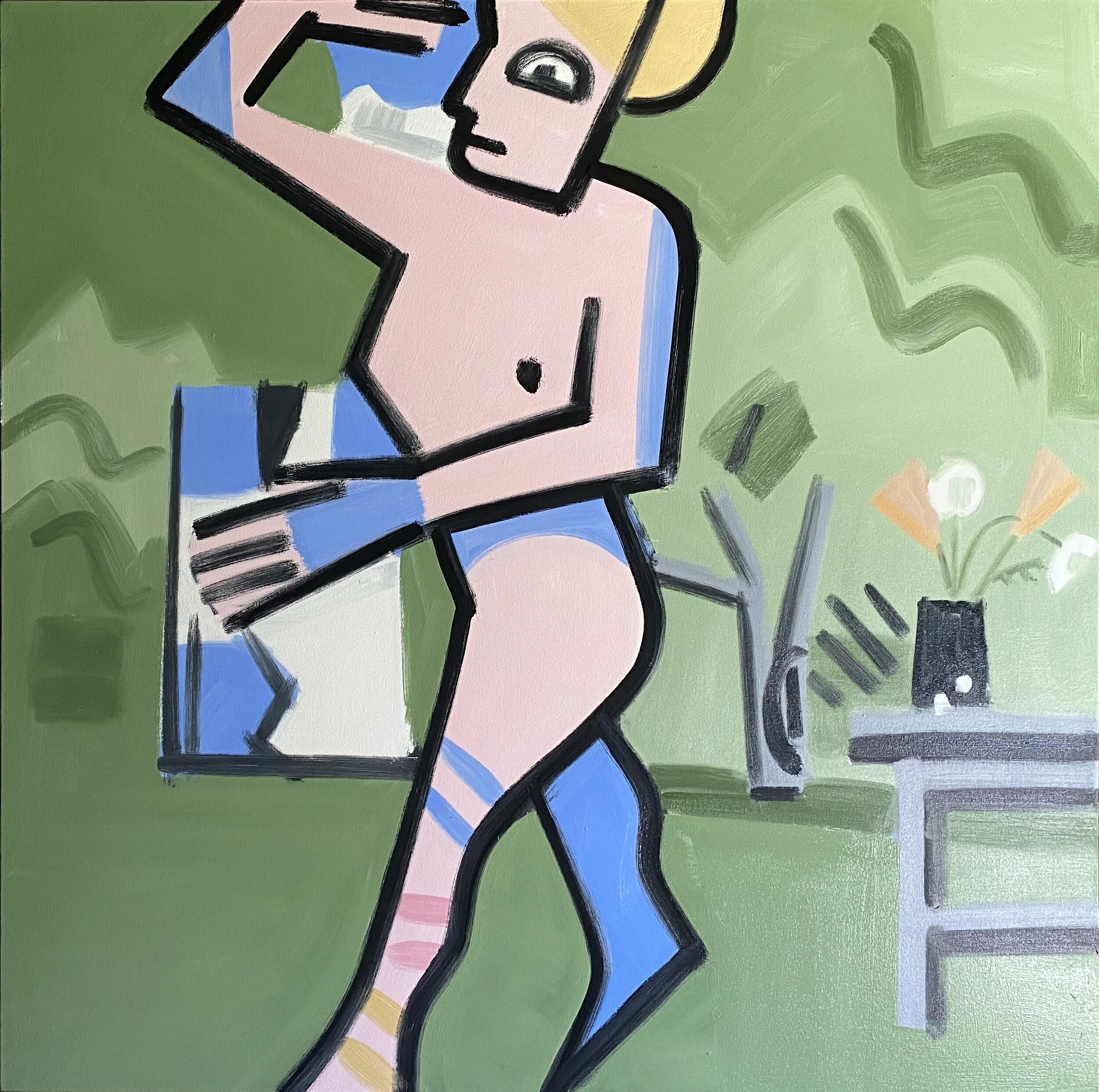 Dream of the Center, #2, 60 x 60", oil on canvas, 2020