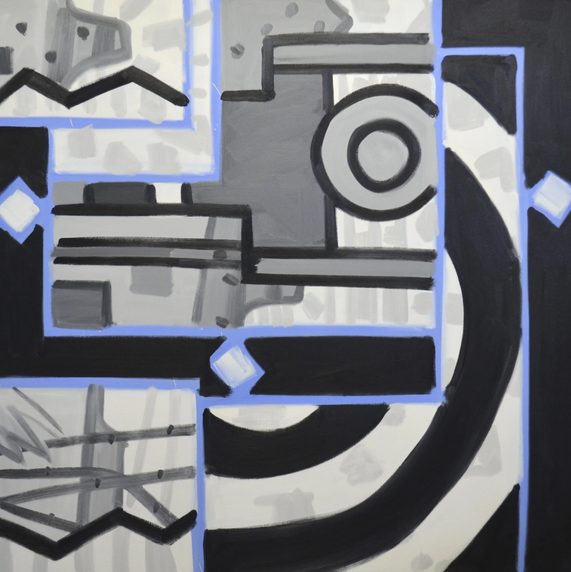 The Great Rotation or How to think about the Earth, 84 x84", o/c, 2015