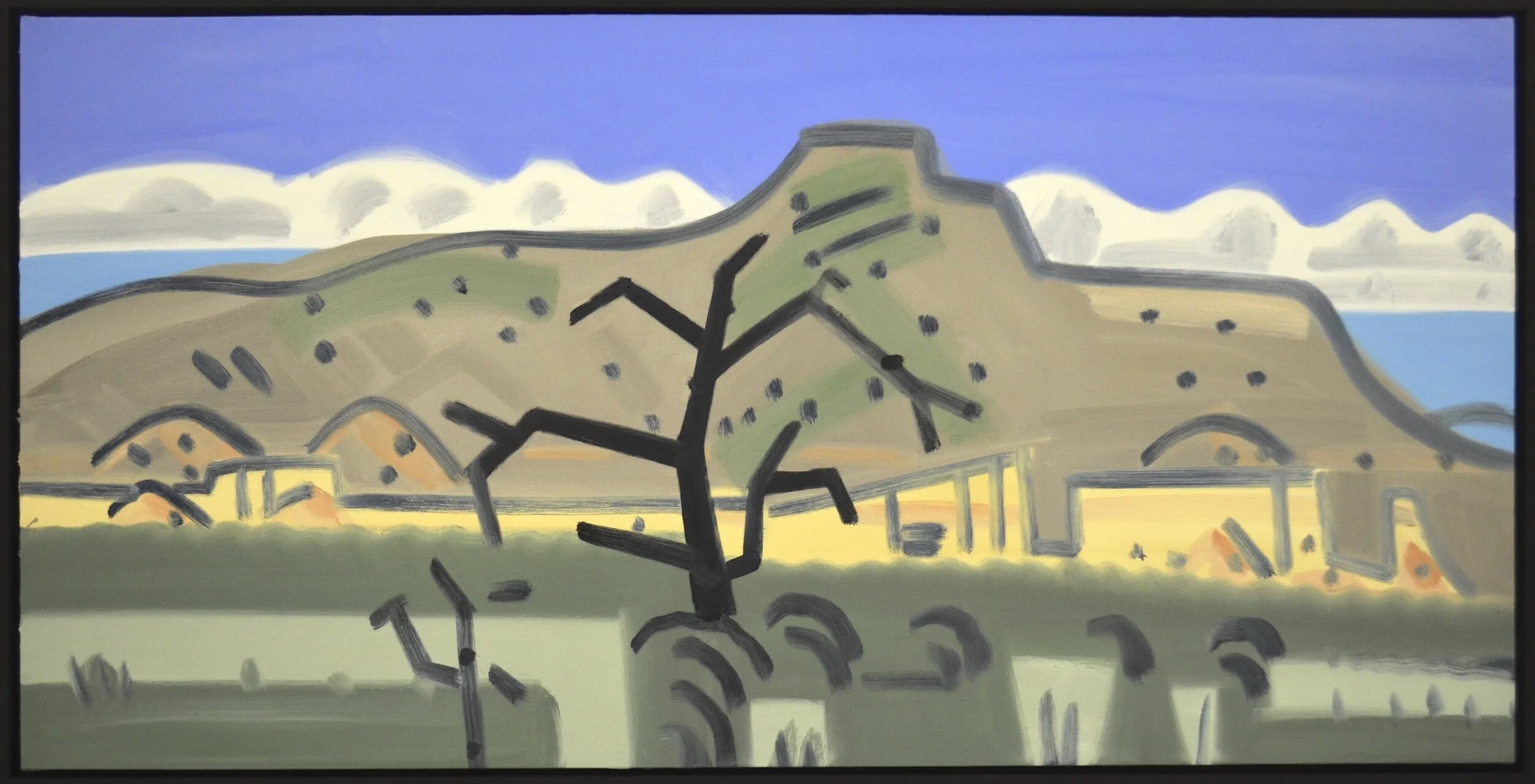 Monastery Road, NM, 42 x 84", o/c, 2014