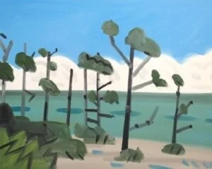 Hurricane Coast,#1, 48 x 60", o/c, 2013