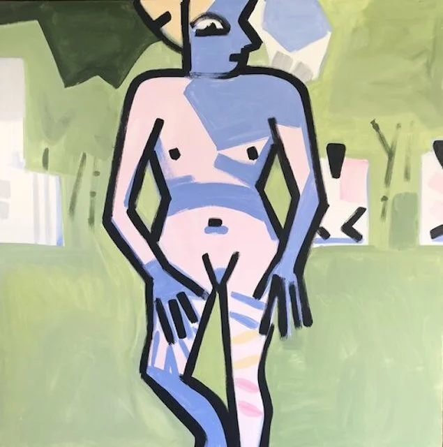 Dream of the Center, "desires and thoughts," #4, 72 x 72", O/C, 2020