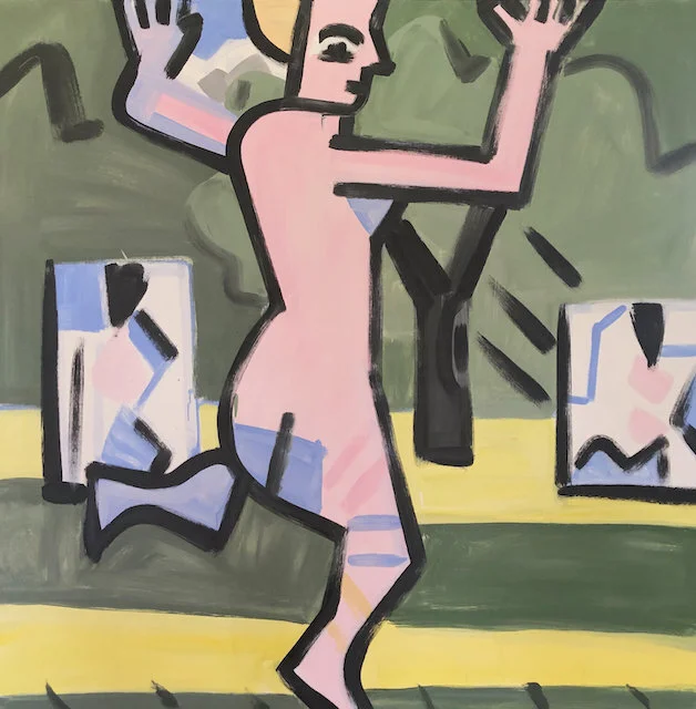 Dream of the Center, "desires and thoughts," #1, 72 x 72", O/C, 2020