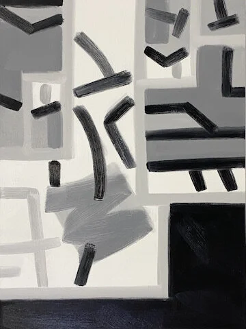  In the Sky, coming round, #4, 36 x 48", oil on canvas, 2021 