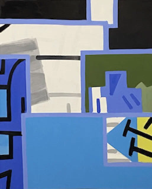  revolving to Height, and change, #2, 84 x 68", oil on canvas, 2021 