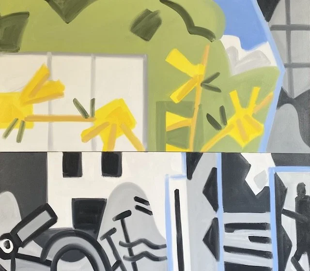 Spring turning, oil on canvas, 72 x 84" , 2022