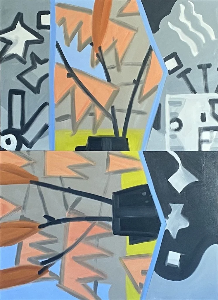 Autumn turning, oil on canvas, 84 x 72" , 2022