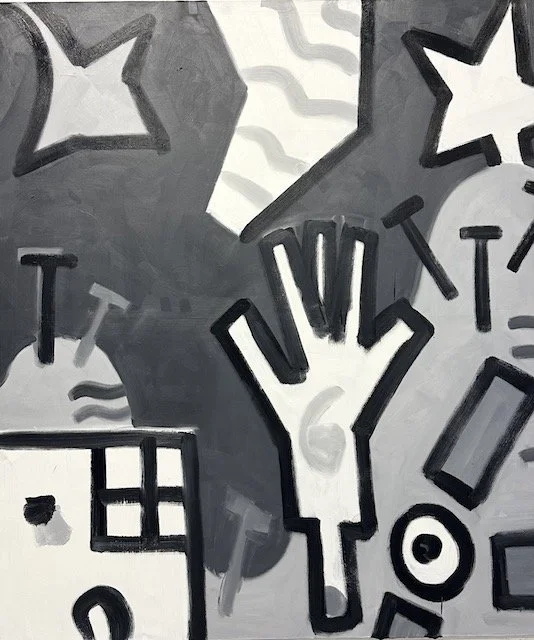 Untitled #4, 90 x 80", oil on canvas, 2023