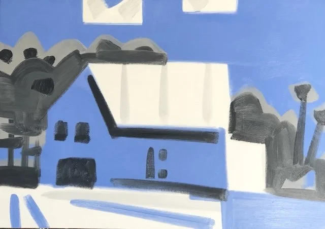 Winter Barn, 24 x 36”, oil on canvas, 2019