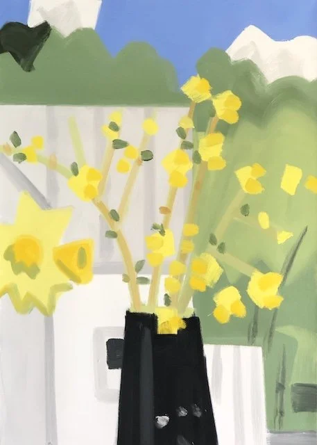  Canaan, Spring Forsythia #2, 46 x 60”, o:c, 2019