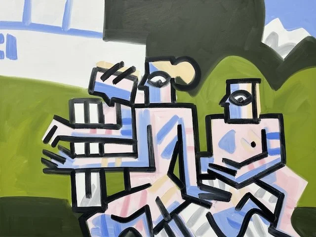 Orgin of the Center, #2, 84 x 84", Oil on Canvas, 2020-24