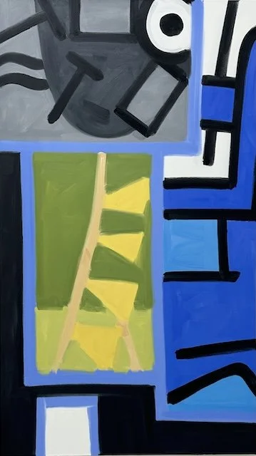 A Wall In Mexico, Untitled #10, 84 x 78", oil on canvas, 2023