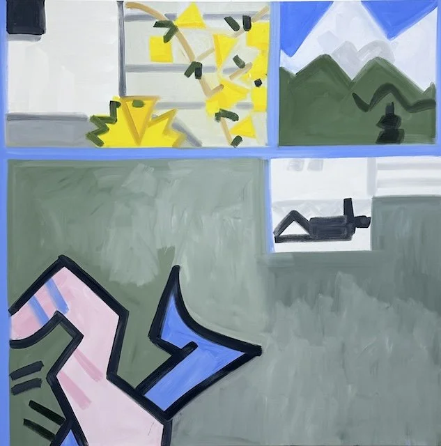 The Whole Wide World, #2, 84 x 84", Oil on Canvas, 2024