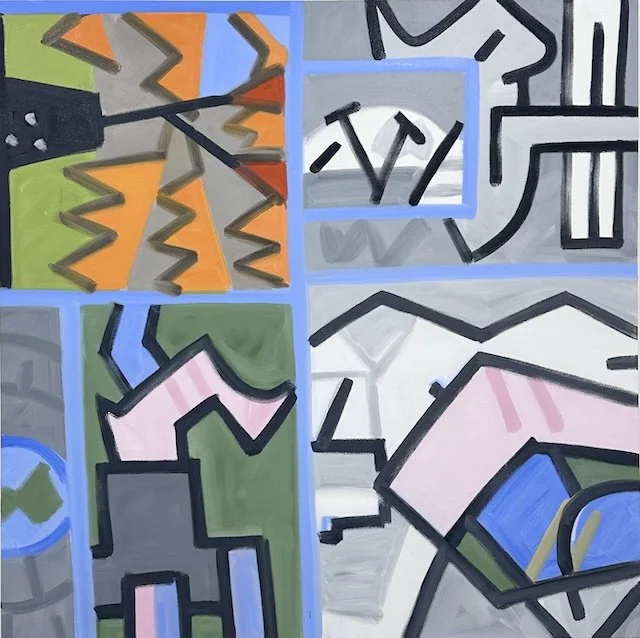 The Whole Wide World, #1, 84 x 84", Oil on Canvas, 2024