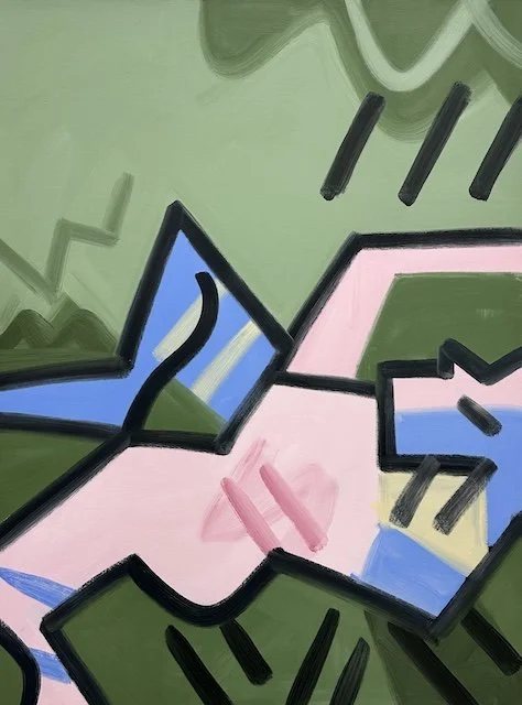 After a symbolic narrative, # 2,  60 x 44, oil on canvas, 2021