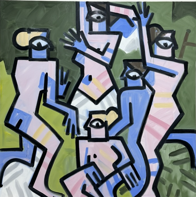  Center of the Earth, #2, 84 x 84", Oil on Canvas, 2020-24