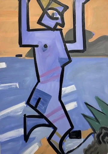  Becoming Isla #1,  x 48", oil on canvas, 2025