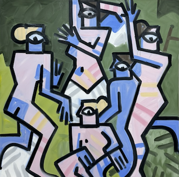 Center of the Earth, #2, 84 x 84", Oil on Canvas, 2020-24