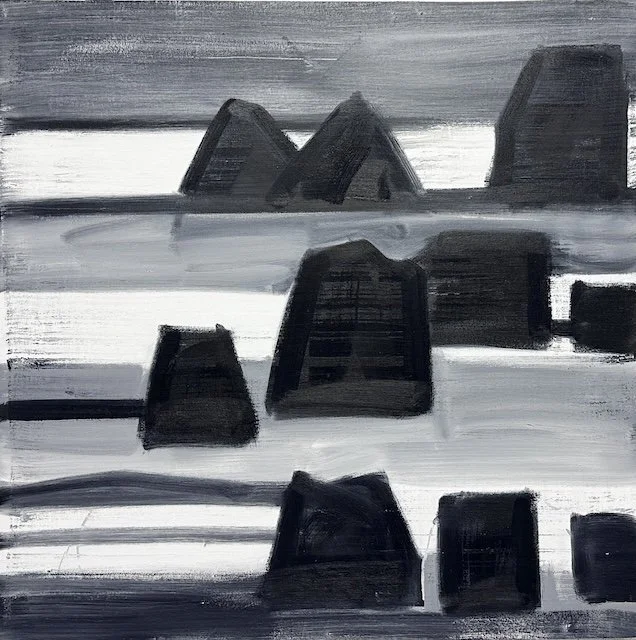   Isla Memory #6, 7,  48 x 48", oil on canvas, 2025