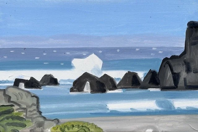  Pfeiffer Beach Wave #1,  18 x 24", oil on canvas, 2025