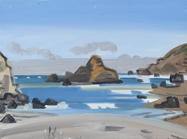  Pfeiffer Beach #2, 18 x 24", oil on canvas, 2025