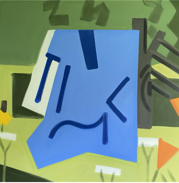 Summer's Blue Idea #3, 60 x 60", O/C, 2019