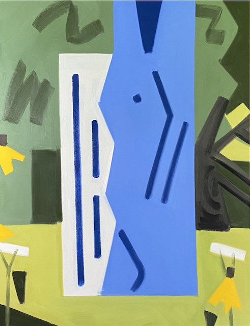 Summer's Blue Idea #2, 78 x 60", O/C, 2019