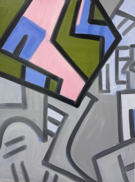 fragments of the Center, #4, 60 x 45", Oil on Canvas, 2024